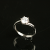 simpler moissanite 925 sterling silver adjustable size ring