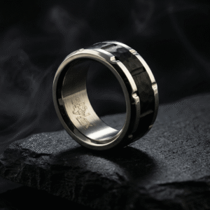 WIDO BLACK 10MM Wedding Band