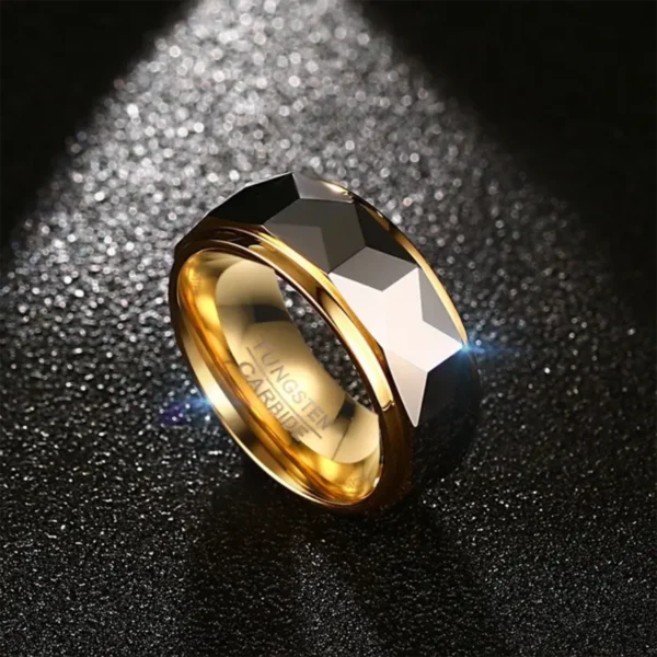 Golden Age 8MM Tungsten Carbide Wedding Band