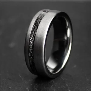 Thor Meteorite 8MM Tungsten Carbide Wedding Band